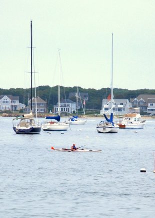 Kayaker in Hyannis' port