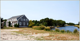 Harwich, Massachusetts home and pond