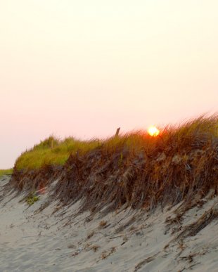 Sunset on a Cape Cod beach